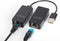 Digitus USB 2.0, Computer, Muis, Netwerk, Laptop, Toetsenbord/muis Adapter [1x USB 2.0 bus A, USB-A 2.0 stekker - 2x RJ
