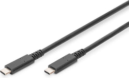 DIGITUS USB 4.0 verbindingskabel, type - C op type - C max. resolutie 8K @30 Hz, PD3.0, 40 Gbits/s, 0,8 m,s