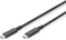 DIGITUS USB 4.0 verbindingskabel, type - C op type - C max. resolutie 8K @30 Hz, PD3.0, 40 Gbits/s, 0,8 m,s