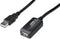 Digitus USB-kabel USB 2.0 USB-A bus, USB-A stekker 15.00 m Zwart Met USB, Met verlengkabel DA-73101