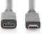 Digitus USB-kabel USB 2.0 USB-C stekker, USB-C bus 2.00 m Zwart Flexibel, Folie afscherming, Afscherming gevlochten AK-