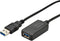 Digitus USB-kabel USB 3.2 Gen1 (USB 3.0 / USB 3.1 Gen1) USB-A stekker, USB-A bus 5.00 m Zwart DA-73104