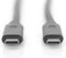 Digitus USB-kabel USB 3.2 Gen1 (USB 3.0 / USB 3.1 Gen1) USB-C stekker, USB-C stekker 1.00 m Zwart Afgeschermd (dubbel)