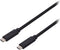 Digitus USB-kabel USB 3.2 Gen1 (USB 3.0 / USB 3.1 Gen1) USB-C stekker, USB-C stekker 1.00 m Zwart Afgeschermd (dubbel)