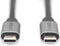 Digitus USB-kabel USB 3.2 Gen1 (USB 3.0 / USB 3.1 Gen1) USB-C, USB-C stekker 1.00 m Zwart Flexibel, Afgeschermd, Met US