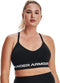 Under Armour UA Seamless Low Long Bra Dames Sportbeha - Zwart - Maat S