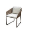 Yoi - Calera dining chair aluminium bronze/belt toffee/wool white AW
