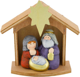 Dijk natural collections - Figurine christmas scene ceramic 15x6....