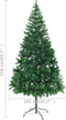 vidaXL - Kunstkerstboom - met - verlichting - en - kerstballen - 910 - takken - 210 - cm