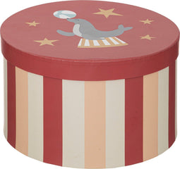 Atmosphera Kids opberger circus - 3 Dozen - Met deksel