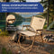 NIVADA Campingstoel - Opvouwbaar - 120kg Draagkracht - Beige
