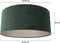 Steinhauer K1066VS - Lampenkap - E27 fitting ⌀50cm - Groen