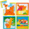 Dikkie Dik puzzel 4 in 1 educatief peuter speelgoed - kinderpuzzel 4x6x9x16 stukjes leren puzzelen - cadeautip puzzel 3 jaar en ouder - Bambolino Toys