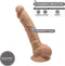 Dildo Dual Density Mod. 1 - 9 Caramel