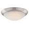 Dimbare LED Flush Mount Plafondlamp Nikkel