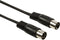 DIN-Audiokabel - DIN 5-Pins Male - DIN 5-Pins Male - Vernikkeld - 1.00 m - Rond - PVC - Zwart - Envelop
