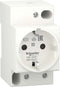DIN-rail Wandcontactdoos - Randaarde - 230V AC - 16A - 6000A - Acti9 - Schneider Electric - A9A15310