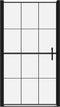 vidaXL - Douchedeur - 100x178 - cm - gehard - glas - zwart