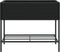 vidaXL - Plantenbakken - met - schap - 2 - st - 90x40x75 - poly - rattan - zwart