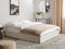 DINAN - Tweepersoonsbed - Lichtbeige - 160 x 200 cm - Polyester