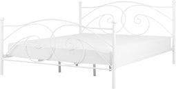 DINARD - Tweepersoonsbed - Wit - 140 x 200 cm - Metaal
