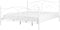 DINARD - Tweepersoonsbed - Wit - 140 x 200 cm - Metaal