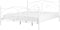 DINARD - Tweepersoonsbed - Wit - 140 x 200 cm - Metaal