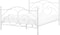 DINARD - Tweepersoonsbed - Wit - 140 x 200 cm - Metaal
