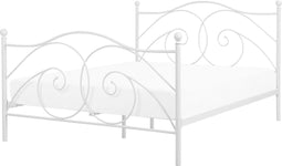DINARD - Tweepersoonsbed - Wit - 160 x 200 cm - Metaal