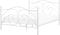 DINARD - Tweepersoonsbed - Wit - 160 x 200 cm - Metaal