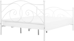 DINARD - Tweepersoonsbed - Wit - 180 x 200 cm - Metaal