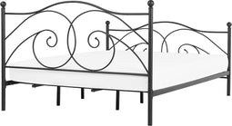 DINARD - Tweepersoonsbed - Zwart - 180 x 200 cm - Metaal