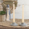 Diner Kaarsen - Set 4 gedraaide kaarsen - twist - paraffine - 19 cm - vanille/creme - candles
