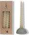 Diner Kaarsen - Set 4 gedraaide kaarsen - twist - paraffine - 19 cm - vanille/creme - candles