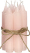 Diner kaarsen set 7 stuks H. 11 cm zacht roze