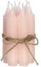 Diner kaarsen set 7 stuks H. 11 cm zacht roze