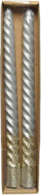 Dinerkaars l30cm swirl mtl/zlv 2st