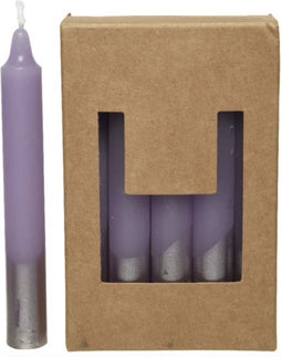 Dinerkaarsen Wax Dipped Metallic - Heide Lila