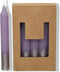 Dinerkaarsen Wax Dipped Metallic - Heide Lila