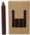Dinerkaarsen Wax Dipped Metallic - Mahonie
