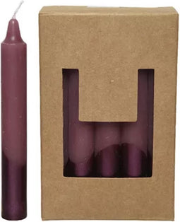 Dinerkaarsen Wax Dipped Metallic - Velours Roze