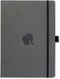 Dingbats A4+ Wildlife Grey Elephant Notebook - Plain