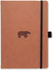 Dingbats A5+ Wildlife Brown Bear Notebook - Graph
