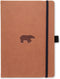 Dingbats A5+ Wildlife Brown Bear Notebook - Plain