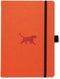 Dingbats A5+ Wildlife Orange Tiger Notebook - Plain