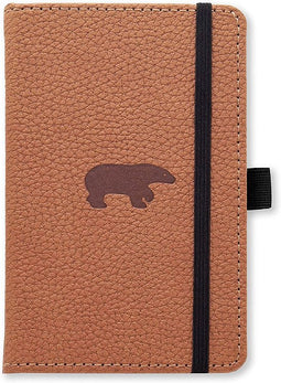 Dingbats A6 Pocket Wildlife Brown Bear Notebook - Graphed