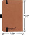 Dingbats A6 Pocket Wildlife Brown Bear Notebook - Graphed