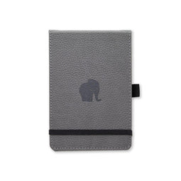 Dingbats A6+ Wildlife Grey Elephant Reporter Notebook - Dotted