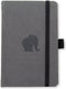 Dingbats A6+ Wildlife Grey Elephant Reporter Notebook - Grpahed