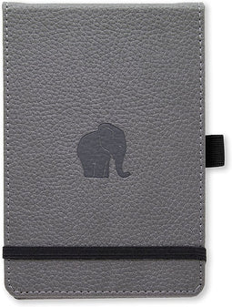 Dingbats A6+ Wildlife Grey Elephant Reporter Notebook - Plain